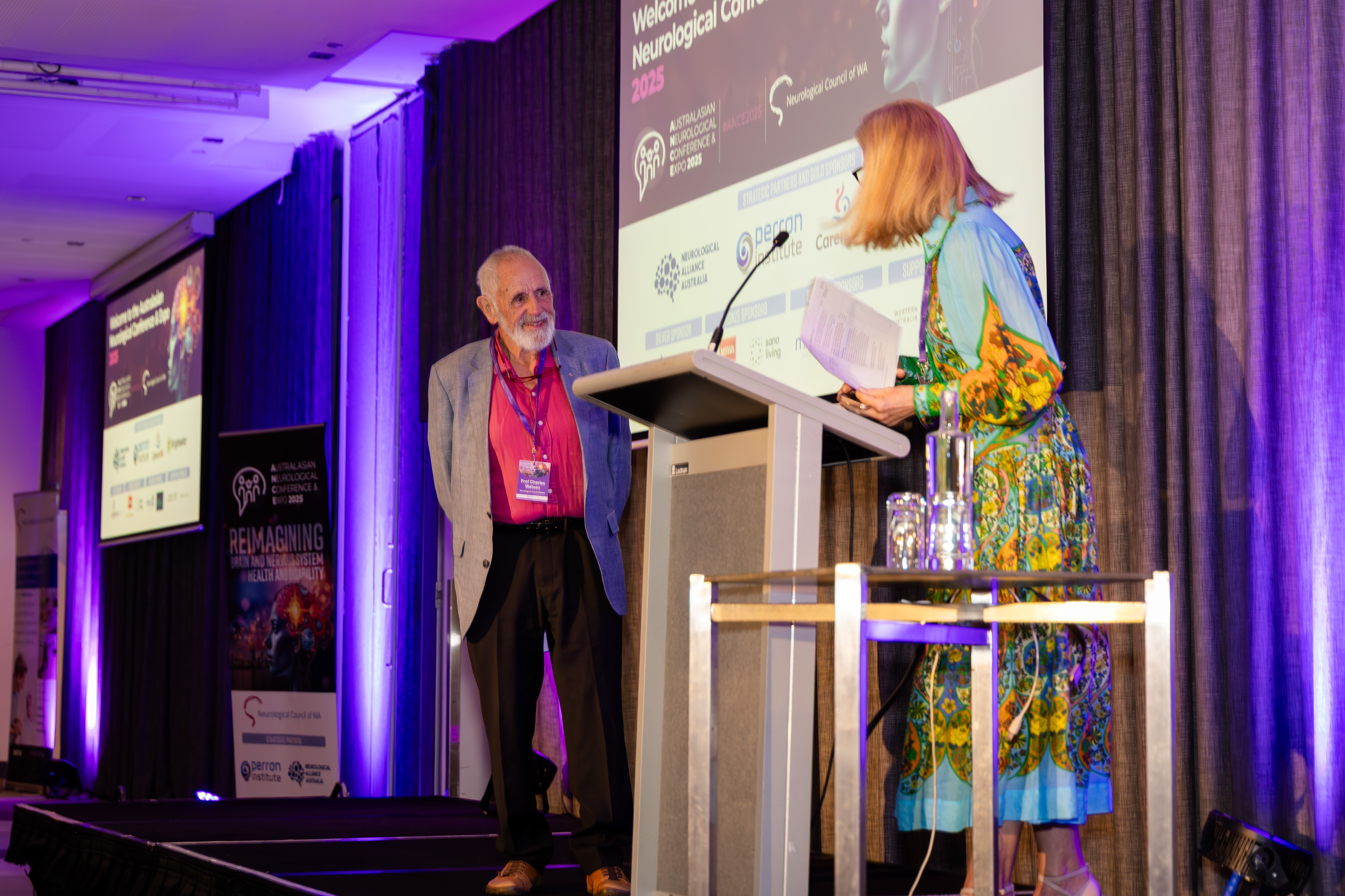 Karen Tighe introduces Emeritus Professor Charles Watson